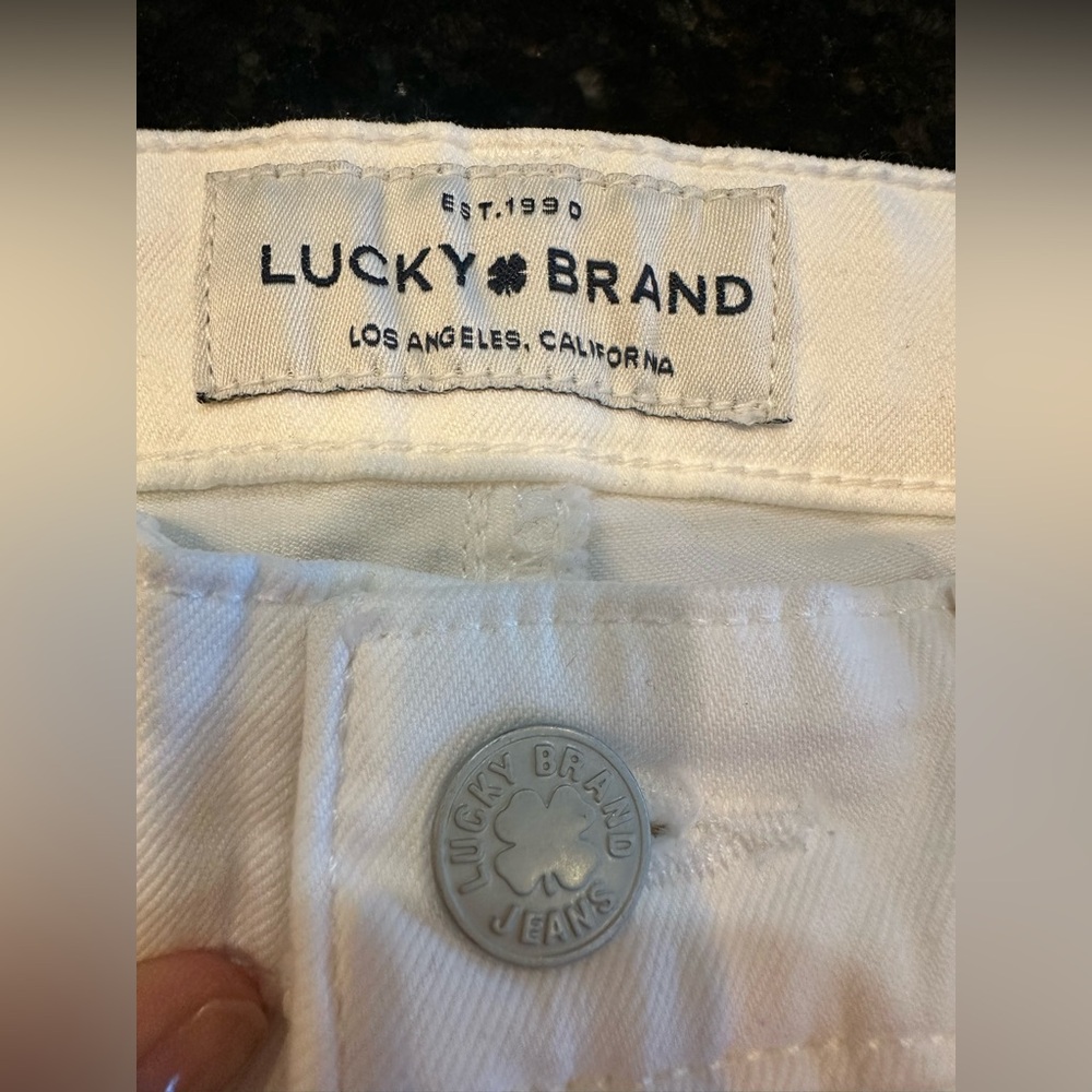 Lucky Brand Bridgette Skinny White Denim Jeans Size 8/29 - Picture 3 of 8